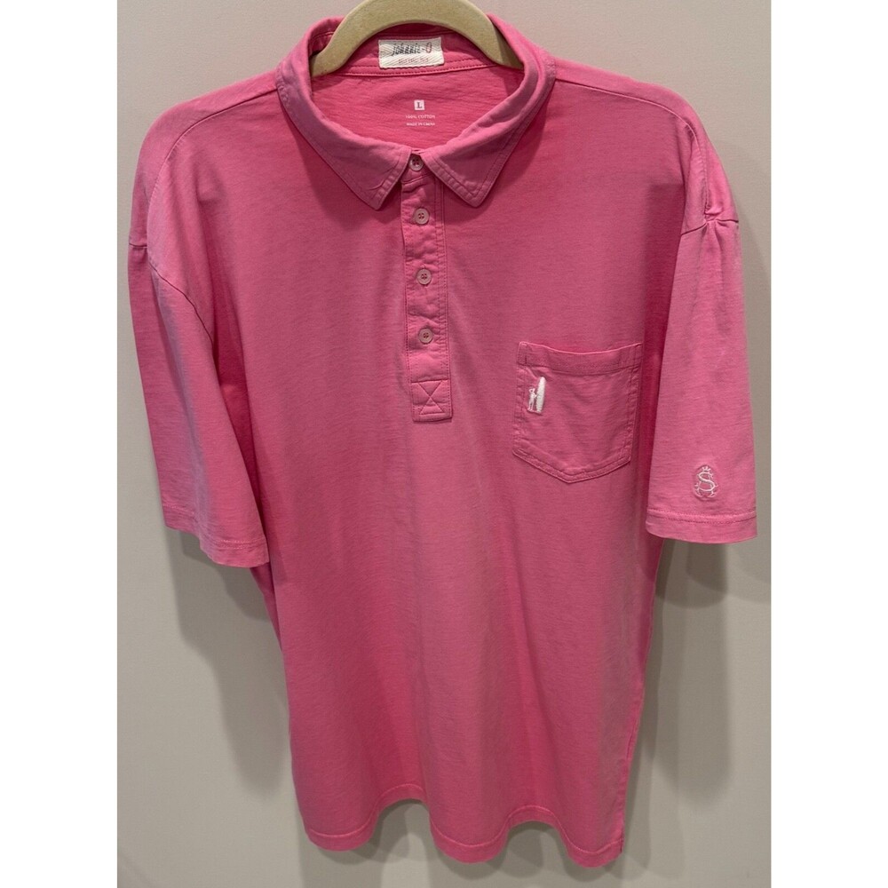 Shoreacres Golf Club - johnnie-O Golf Shirt - Men's Size Large - Pink
